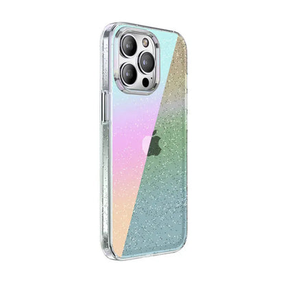 iPhone 14 Anacotte Laspectrum Anti-Yellowing Technology Holographic Gradient Phone Case