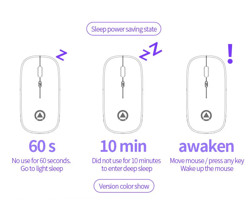 UTHAI DB60 wireless battery version mouse mute adjustable DPI1600 mouse intelligent sleep 2.4gHz long battery life mouse