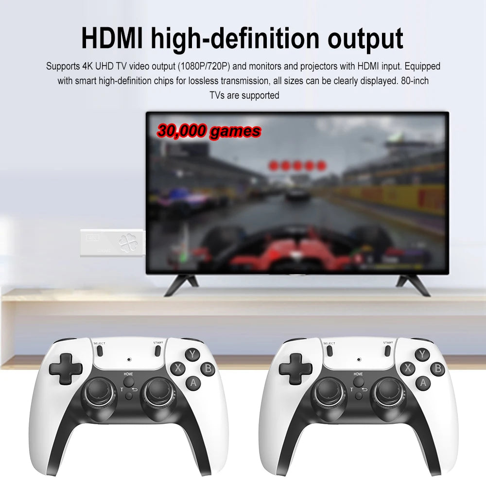 Smart TV BOX M8II Pro Mini 10000 Games TV Game Console 1GB 8GB With 64GB TF Allwinner H313 Android 12