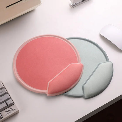 Gaming and Office Mouse Pad with Keyboard Wrist Rest Support Non-Slip PU Base and Coaster Pain Relief Stock Product