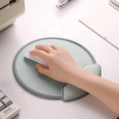Gaming and Office Mouse Pad with Keyboard Wrist Rest Support Non-Slip PU Base and Coaster Pain Relief Stock Product