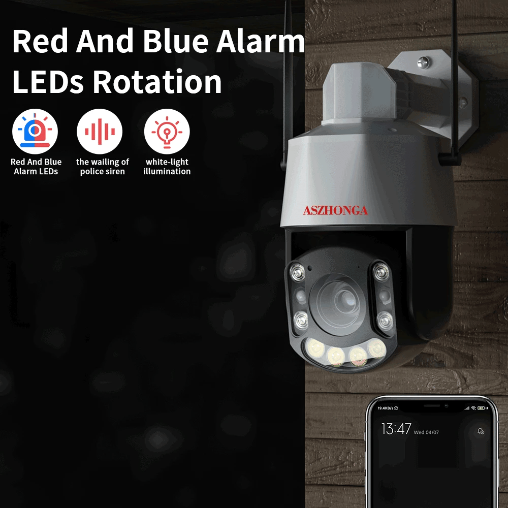 5MP 3G 4G SIM CARD Security IP Network Camera 33X Zoom 1080P HD PTZ Outdoor Home Surveillance Cam CCTV  Full Color Night Vision