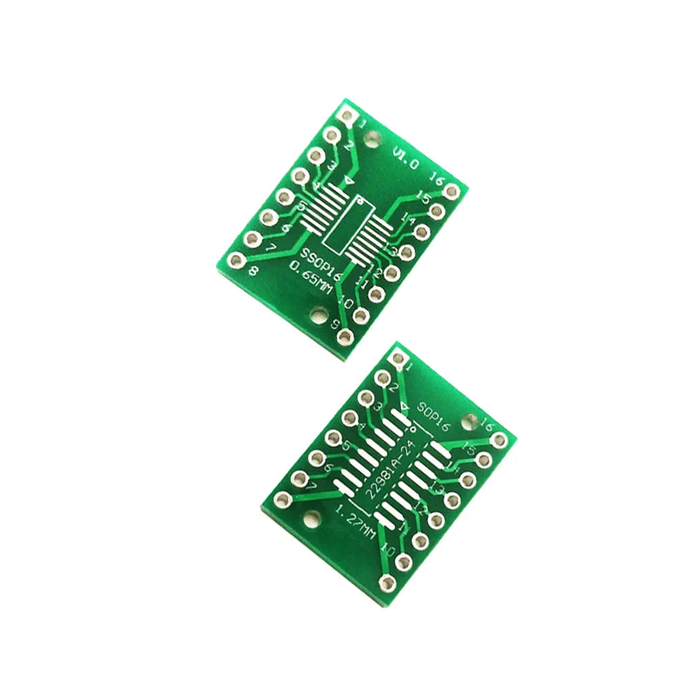 10PCS/Lot TSSOP16 SSOP16 SOP16 Transfer to DIP16 IC Adapter Converter Socket Board Module Adapters Plate 0.65mm 1.27mm