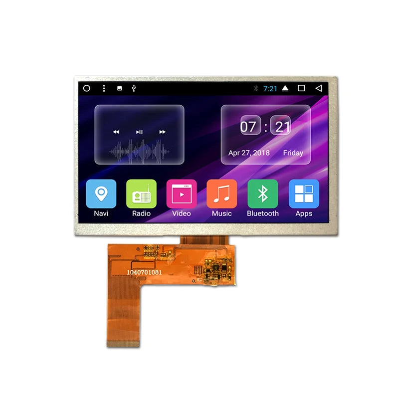 Factory Price 7 Inch TFT LCD Display Module High Resolution 800x480 RGB Interface 40 Pin for Car Video Monitor