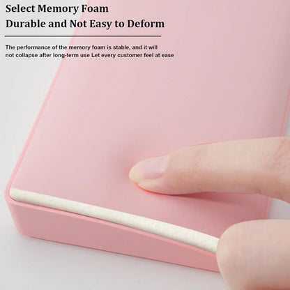 Akko Anime Memory Foam Keyboard Wrist Pad Soft Padded Support for Wrist Pain Relief Constant Typing Gaming (White 390x70x19mm)