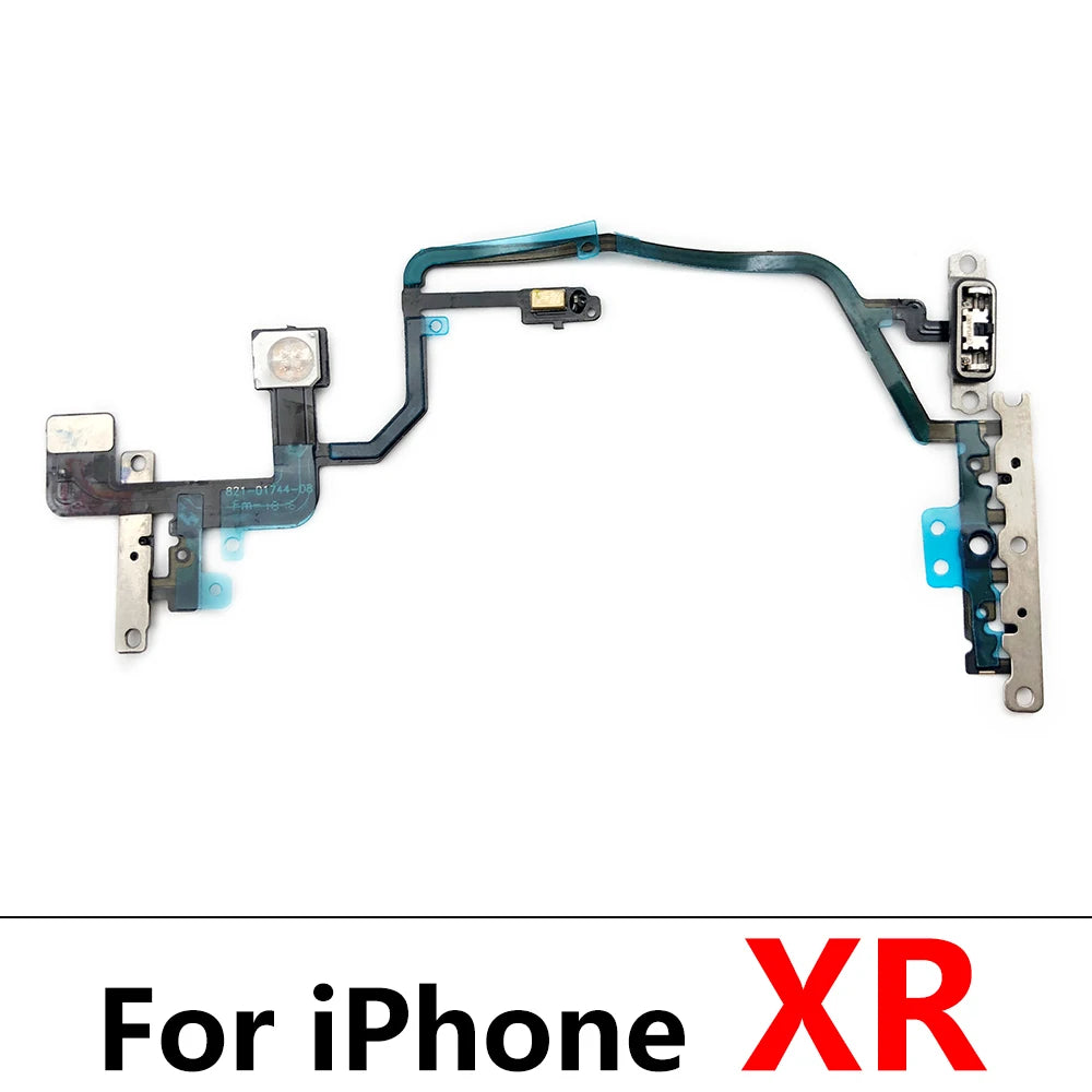 New Power Flex Cable For IPhone 7 8 Plus X XR XS Max Mute & Volume Switch On Off Button Key Replacement Parts