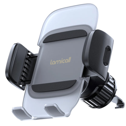 Lamicall CV09 Gravity Car Phone Holder Air Vent Mount Auto Lock Hands Free Cell Phone Stand One Hand Operation Stable Clip GPS