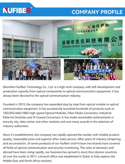 Optical Transceiver SFP Module 1.25G BIDI Duplex Multi-Mode MM/SM 550m Range Fiber Optic Equipment 3km 10km 20km 40km 160km IP