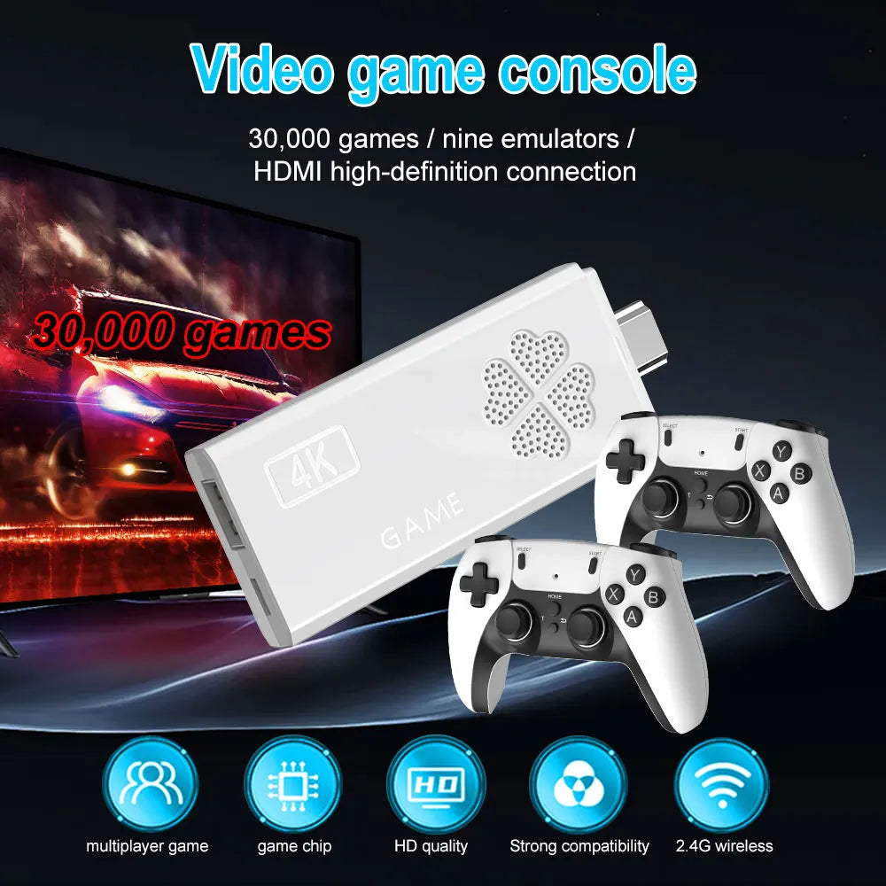 Smart TV BOX M8II Pro Mini 10000 Games TV Game Console 1GB 8GB With 64GB TF Allwinner H313 Android 12