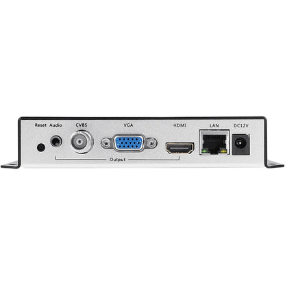 H.264 H.265 4K HDMI VGA CVBS Video Decoder NDI SRT RTMP HTTP RTSP UDP IP Video Receiver