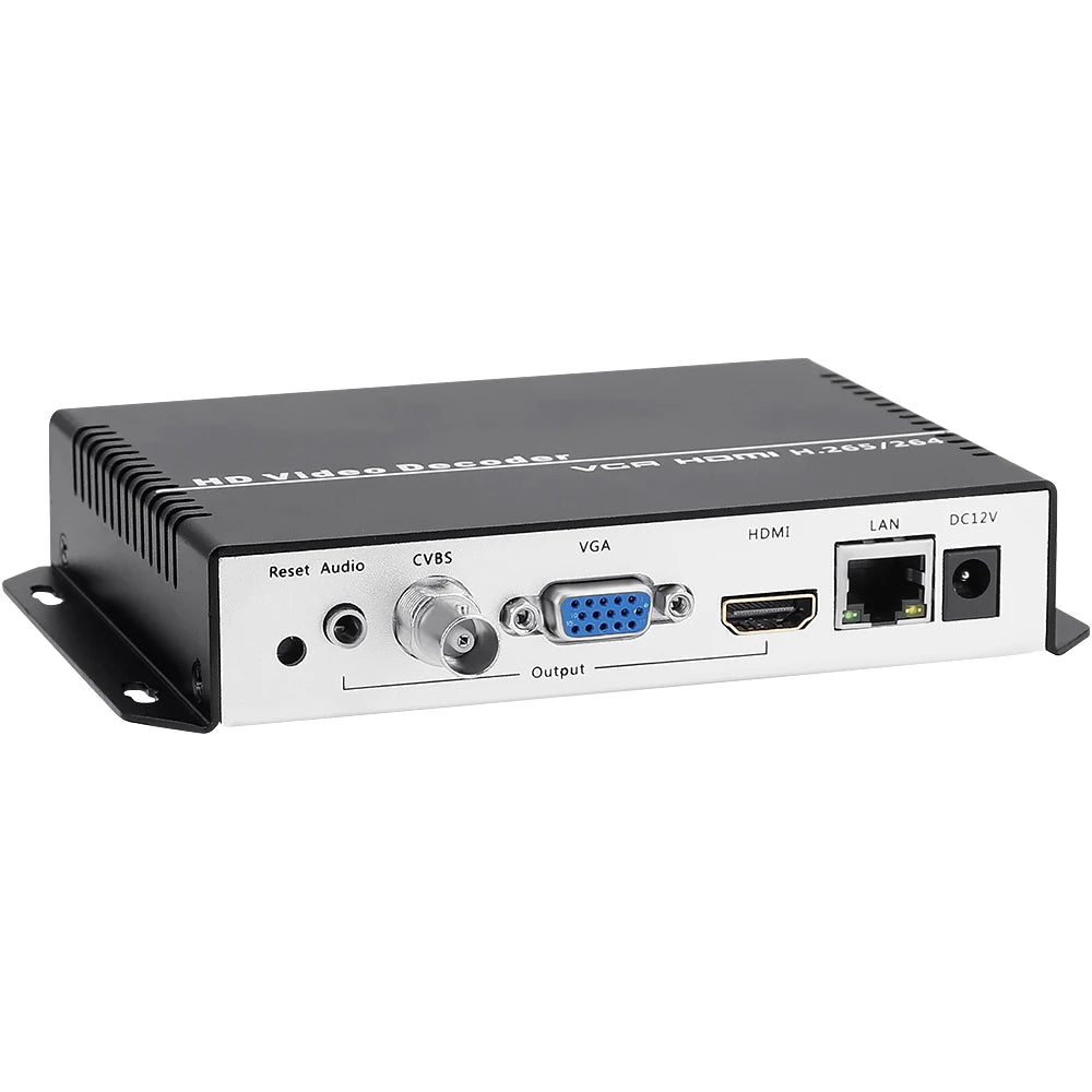 H.264 H.265 4K HDMI VGA CVBS Video Decoder NDI SRT RTMP HTTP RTSP UDP IP Video Receiver