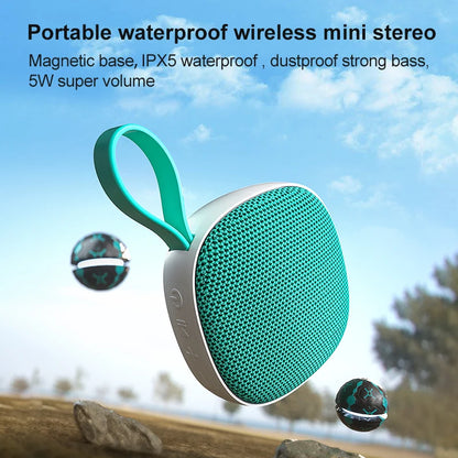 New Fashion Rockmia EBS-303 Popular Portable Speaker Bluetooth 5.4 with Strong Magnetic  Strap Passive Radiator Enhanced