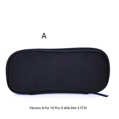 Double Layer USB Flash Drive Case USB Stick Drive Carrying Case USB Thumb Drive Case USB Memory Stick Case Electronic Accessorie