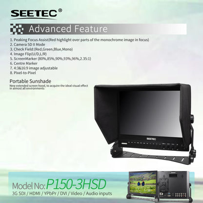 SEETEC P150-3HSD OEM Service | 15" HD Aluminum Broadcast Monitor | Custom Logo & Packaging | Wholesale Supplier