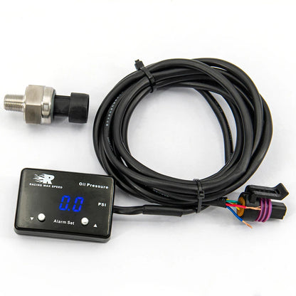 Universal 12v Pressure Display 200 Psi 1/8 Npt Sensor Digital Oil Gauge Pressure Display Oil Pressure Gauges/meter with Sensor