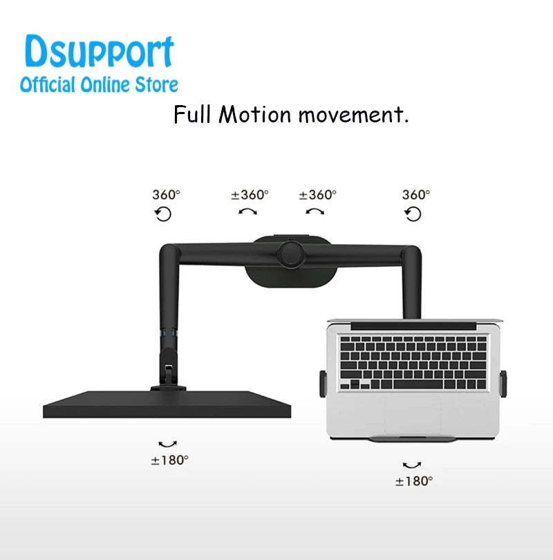 Aluminum OL-3L 12-17 Inch Laptop Stand Dual Monitor Arm Holder Height Adjustable 17-32 Inch Desktop Computer Desk New Product