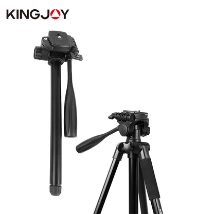 Kingjoy Professional 4 Sections Flexible Foldable Rotating Mini 360 Degrees Rotation Camera Tripod