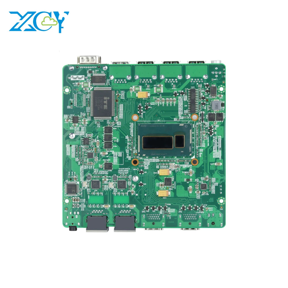 XCY Fanless Industrial Motherboard 2955U Dual Nic Dual RS232 Mini Pc Mainboard