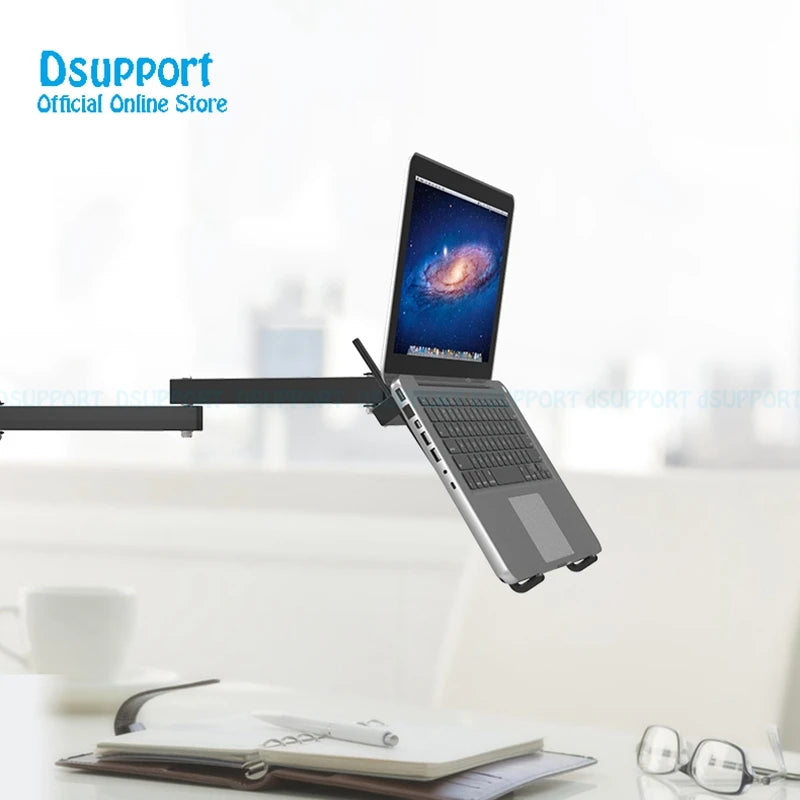 Foldable 17-27 Inch Full Motion Laptop Cooler Retractable Notebook Wall Stand with Wall Mount New Computer Accessories