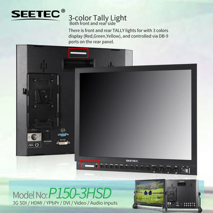 SEETEC P150-3HSD OEM Service | 15" HD Aluminum Broadcast Monitor | Custom Logo & Packaging | Wholesale Supplier