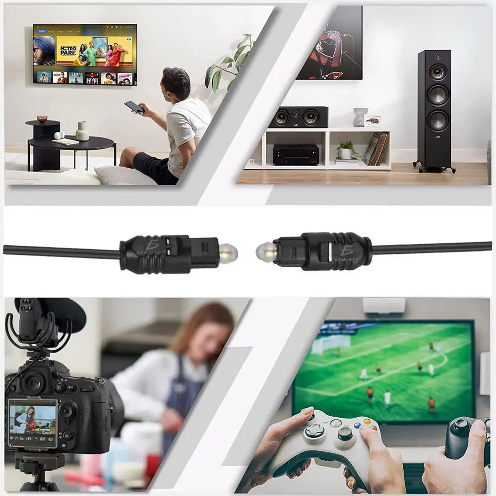 Toslink Fiber Optic Cable 5M High Quality Audio B