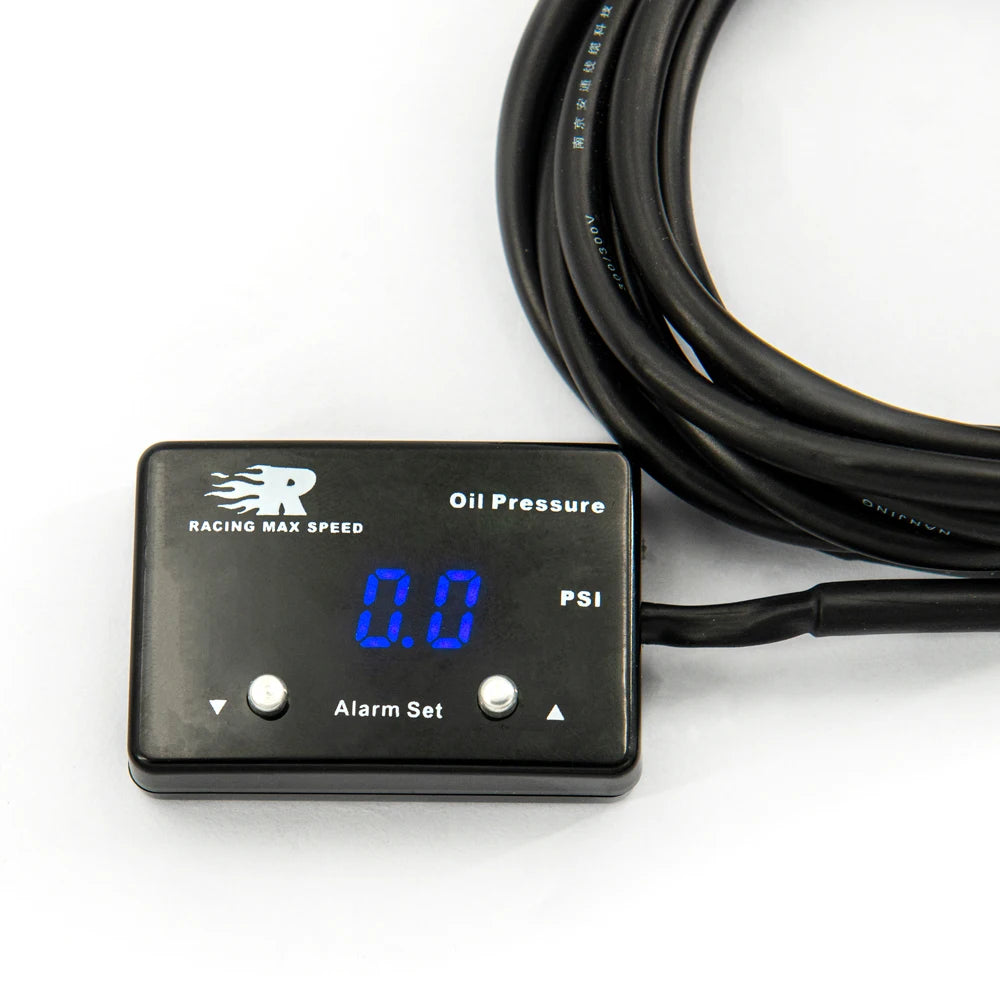 Universal 12v Pressure Display 200 Psi 1/8 Npt Sensor Digital Oil Gauge Pressure Display Oil Pressure Gauges/meter with Sensor
