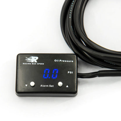 Universal 12v Pressure Display 200 Psi 1/8 Npt Sensor Digital Oil Gauge Pressure Display Oil Pressure Gauges/meter with Sensor