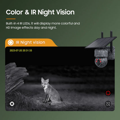 Wistino 4MP Ubox Cctv Solar 4g Camera Remote Detection Night Vision Two Way Audio Waterproof 3MP Solar CCTV Camera 4G Sim Card