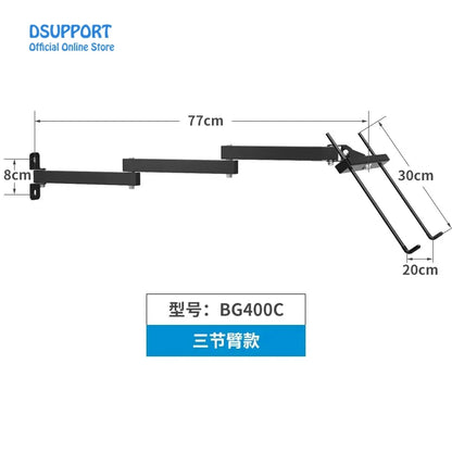 Foldable 17-27 Inch Full Motion Laptop Cooler Retractable Notebook Wall Stand with Wall Mount New Computer Accessories