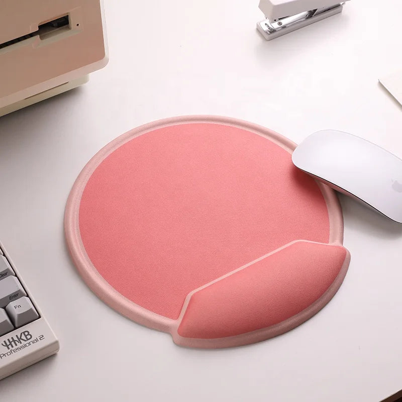 Gaming and Office Mouse Pad with Keyboard Wrist Rest Support Non-Slip PU Base and Coaster Pain Relief Stock Product