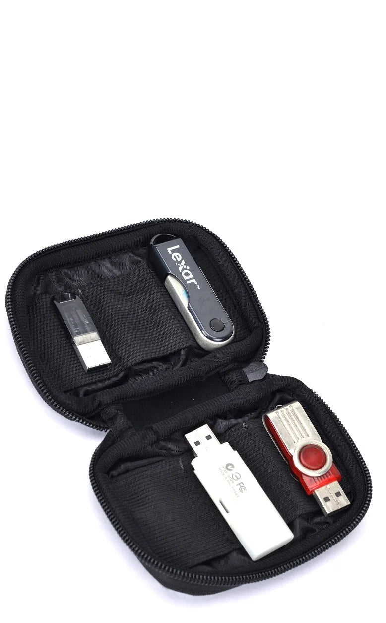 Double Layer USB Flash Drive Case USB Stick Drive Carrying Case USB Thumb Drive Case USB Memory Stick Case Electronic Accessorie