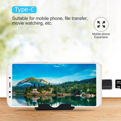 Mini Portable Type-c 3.1 Micro USB OTG Adapter High Speed Aluminum Alloy Memory Card Reader