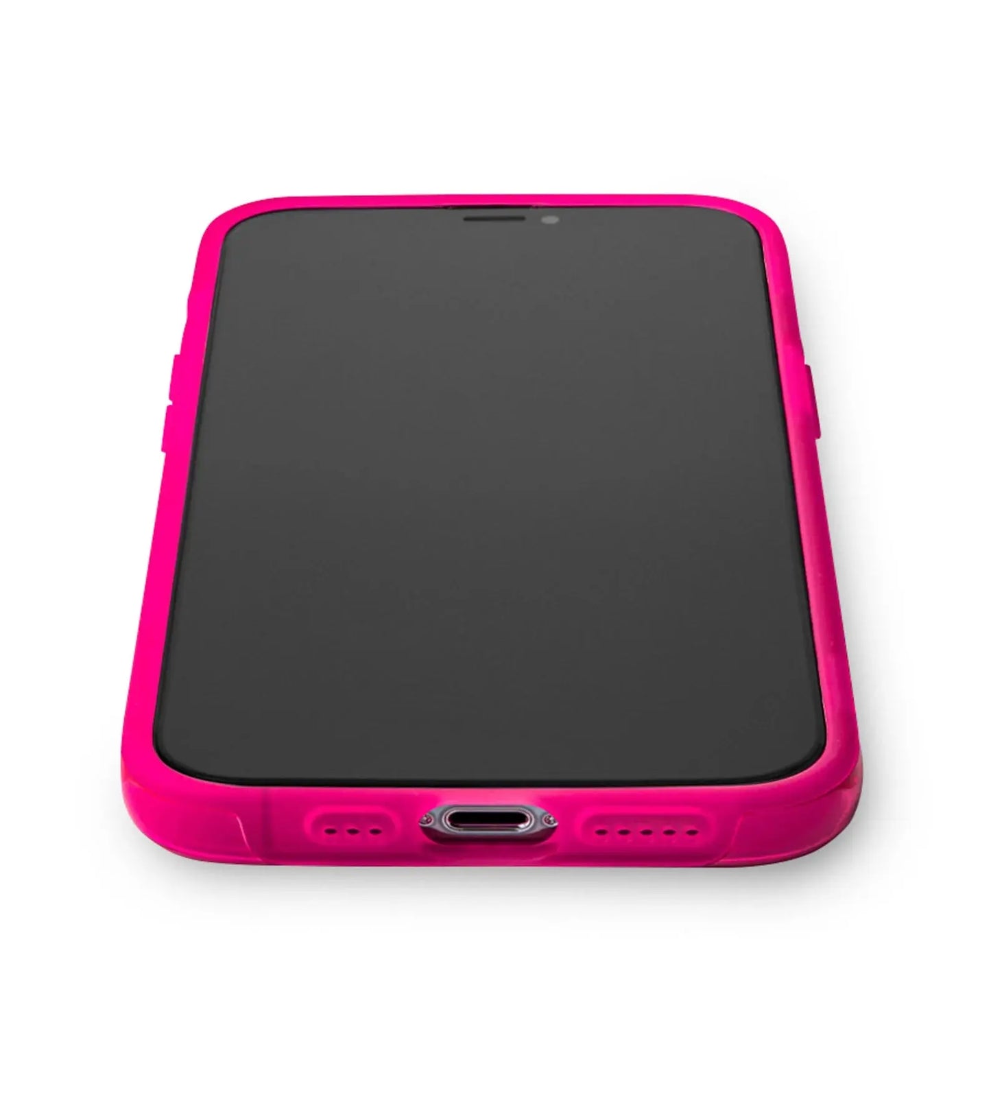 Neon Pink Kaleidoscope iPhone Case