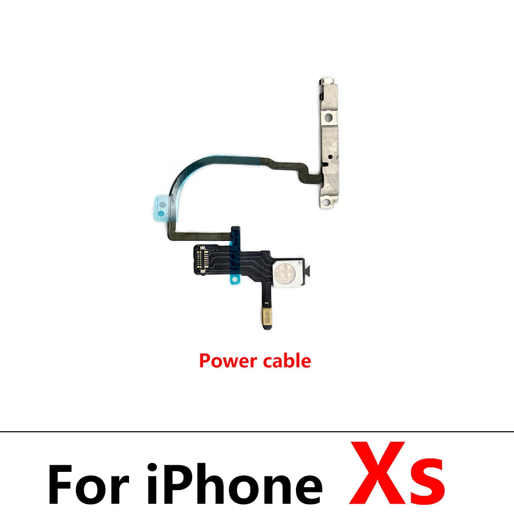 New Power Flex Cable For IPhone 7 8 Plus X XR XS Max Mute & Volume Switch On Off Button Key Replacement Parts