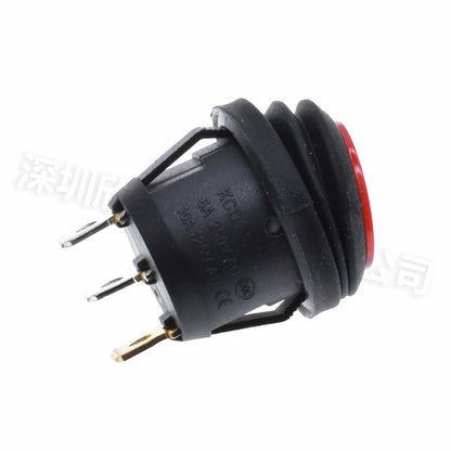 5PCS ON/OFF Round Waterproof Boat LED Rocker Switch Light 12V 220V Power Button Switch On Off On Toggle Boat