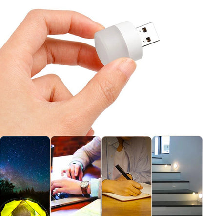 Mini USB Night Light LED Plug Lamp 1W Super Bright Eye Protection USB Book Light Computer Mobile Power Charging USB LED