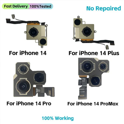 Features Work Camera For iPhone 11 12 Pro 14 Pro Max MINI Back Camera Rear Main Camera For iPhone 12 13 PRO MAX 14 Plus Camera