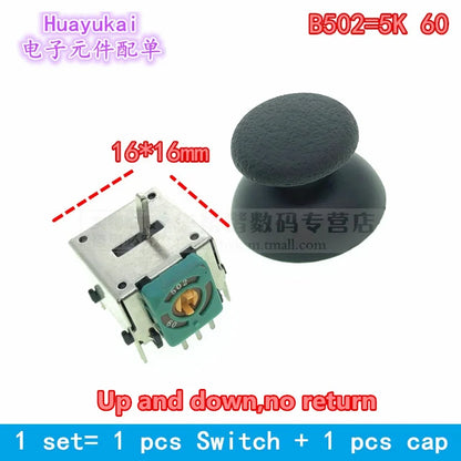 helicopter Model Aircraft Remote Control Potentiometer 3D Model Airplane Remote Control Throttle Rocker Joystick 10k 5k 16*16mm