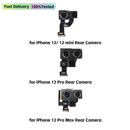 Features Work Camera For iPhone 11 12 Pro 14 Pro Max MINI Back Camera Rear Main Camera For iPhone 12 13 PRO MAX 14 Plus Camera