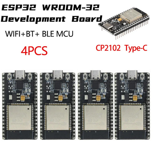 ESP32 WROOM-32 Development Board TYPE-C CH340C/ CP2102 WiFi+Bluetooth