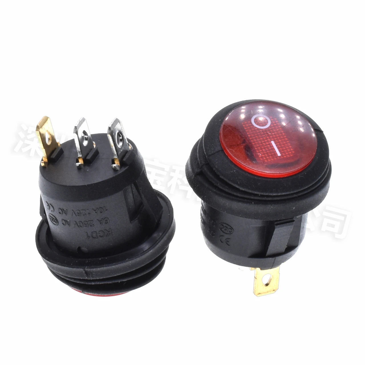 5PCS ON/OFF Round Waterproof Boat LED Rocker Switch Light 12V 220V Power Button Switch On Off On Toggle Boat