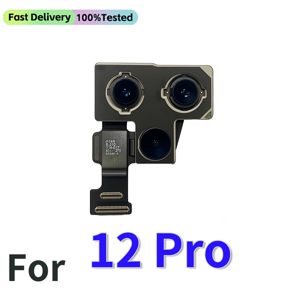 Features Work Camera For iPhone 11 12 Pro 14 Pro Max MINI Back Camera Rear Main Camera For iPhone 12 13 PRO MAX 14 Plus Camera