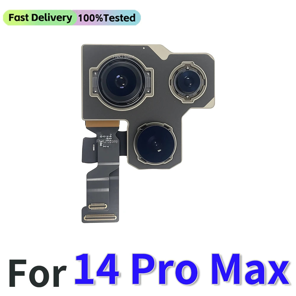 Features Work Camera For iPhone 11 12 Pro 14 Pro Max MINI Back Camera Rear Main Camera For iPhone 12 13 PRO MAX 14 Plus Camera