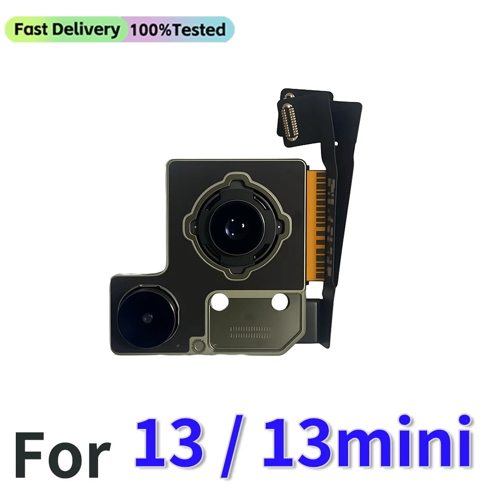 Features Work Camera For iPhone 11 12 Pro 14 Pro Max MINI Back Camera Rear Main Camera For iPhone 12 13 PRO MAX 14 Plus Camera