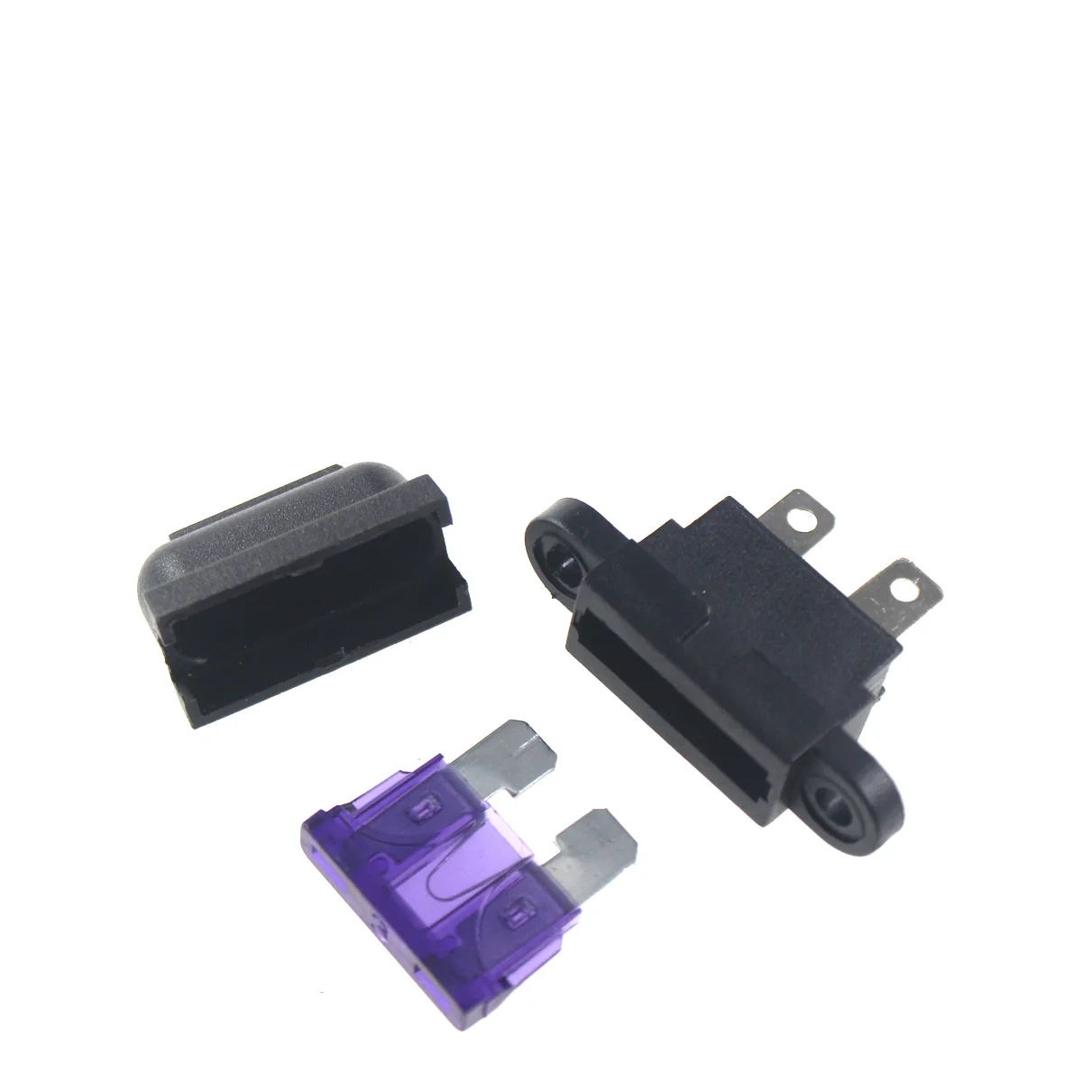 5PCS Car Auto Holder Wire Fuses Holders In-Line Standard Blade Fuse with medium fuse