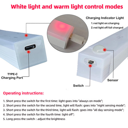 Wireless LED Night Lights Motion Sensor Lights Closet Kitchen Night