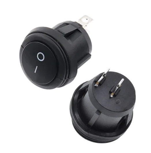 5PCS ON/OFF Round Waterproof Boat LED Rocker Switch Light 12V 220V Power Button Switch On Off On Toggle Boat