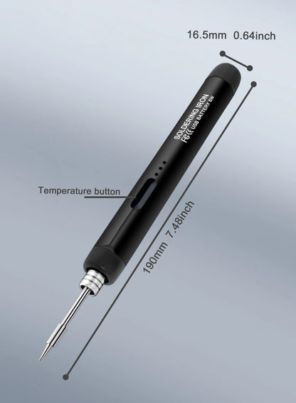 USB soldering iron mini small soldering iron set portable household type-C interface 800mAh battery Adjustable temperature