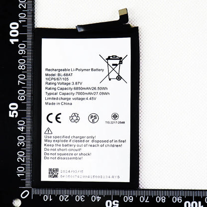 Original Battery For Tecno BL-68AT  Battery  POVA 2 pova2 LE7 POVA 3 +Free Tools