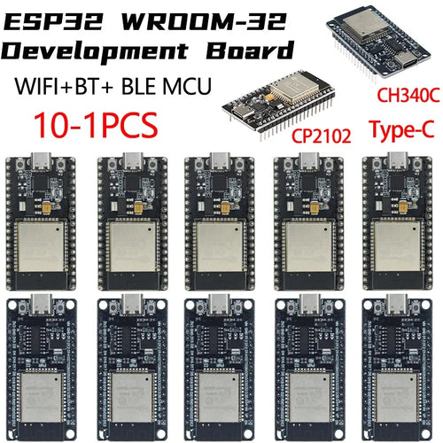 ESP32 WROOM-32 Development Board TYPE-C CH340C/ CP2102 WiFi+Bluetooth